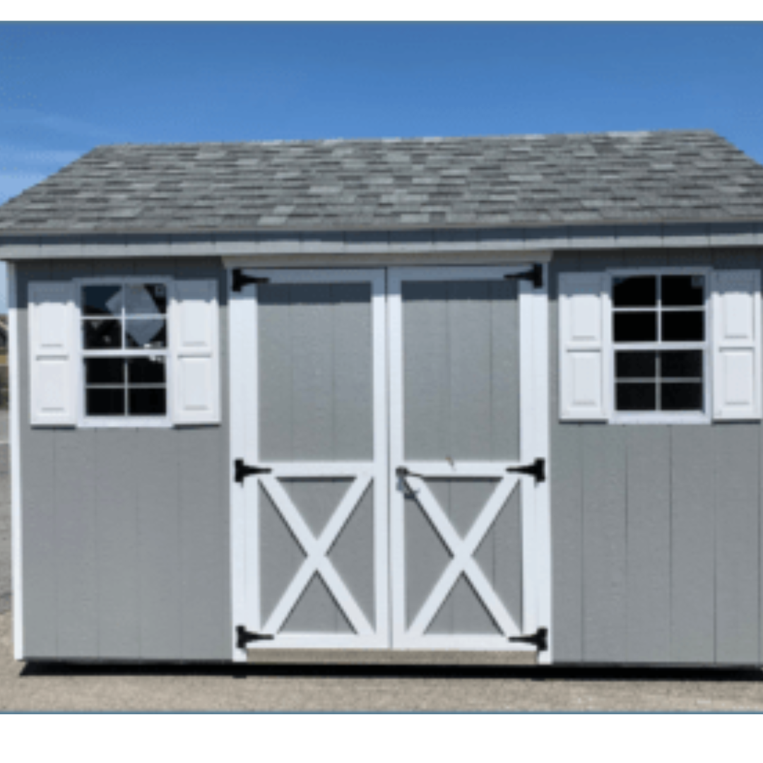 Traditional Shed 8×12 SmartSide Siding 12″ on Center PT Floor Joists