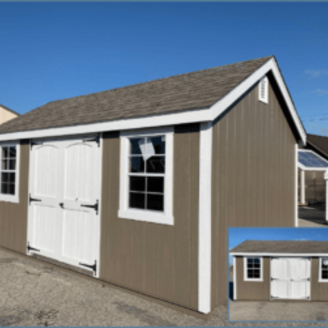New England Shed 10×16 A-Frame SmartSide Siding