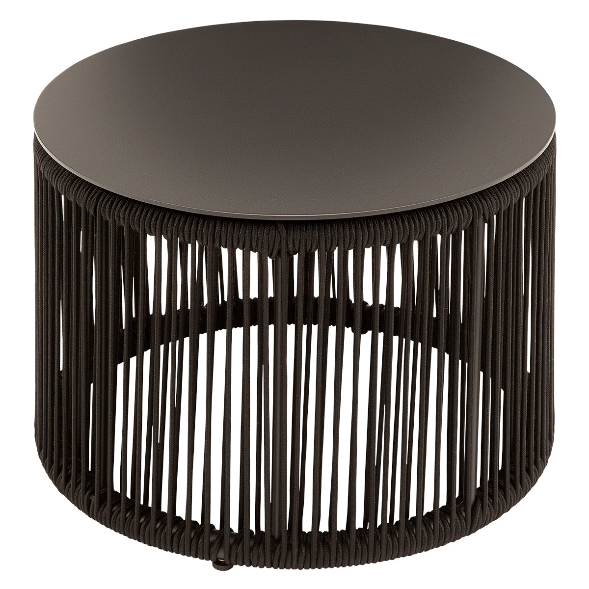 Skye Small Coffee Table (Round) - Black Rope