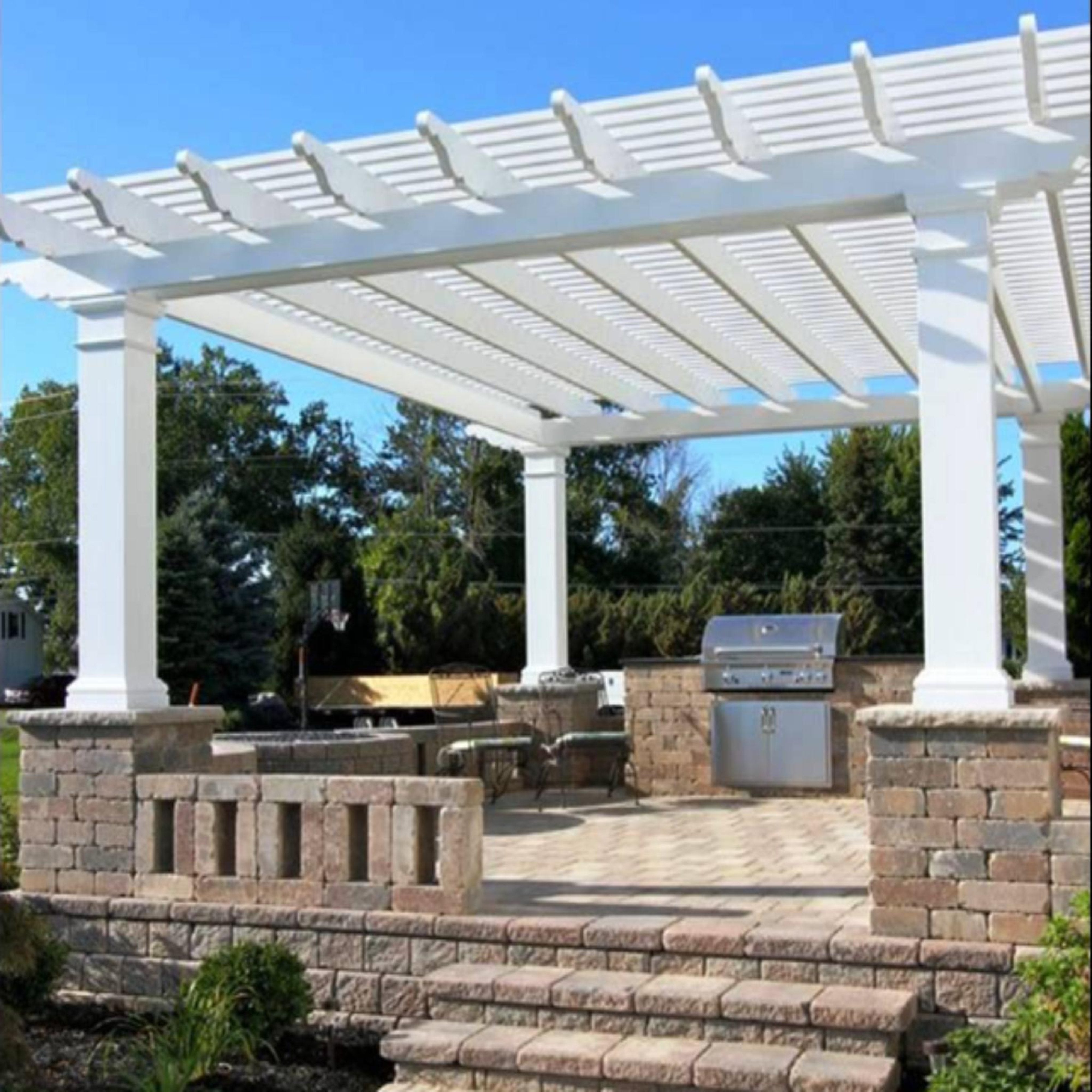 Tranquility Freestanding Fiberglass Pergola