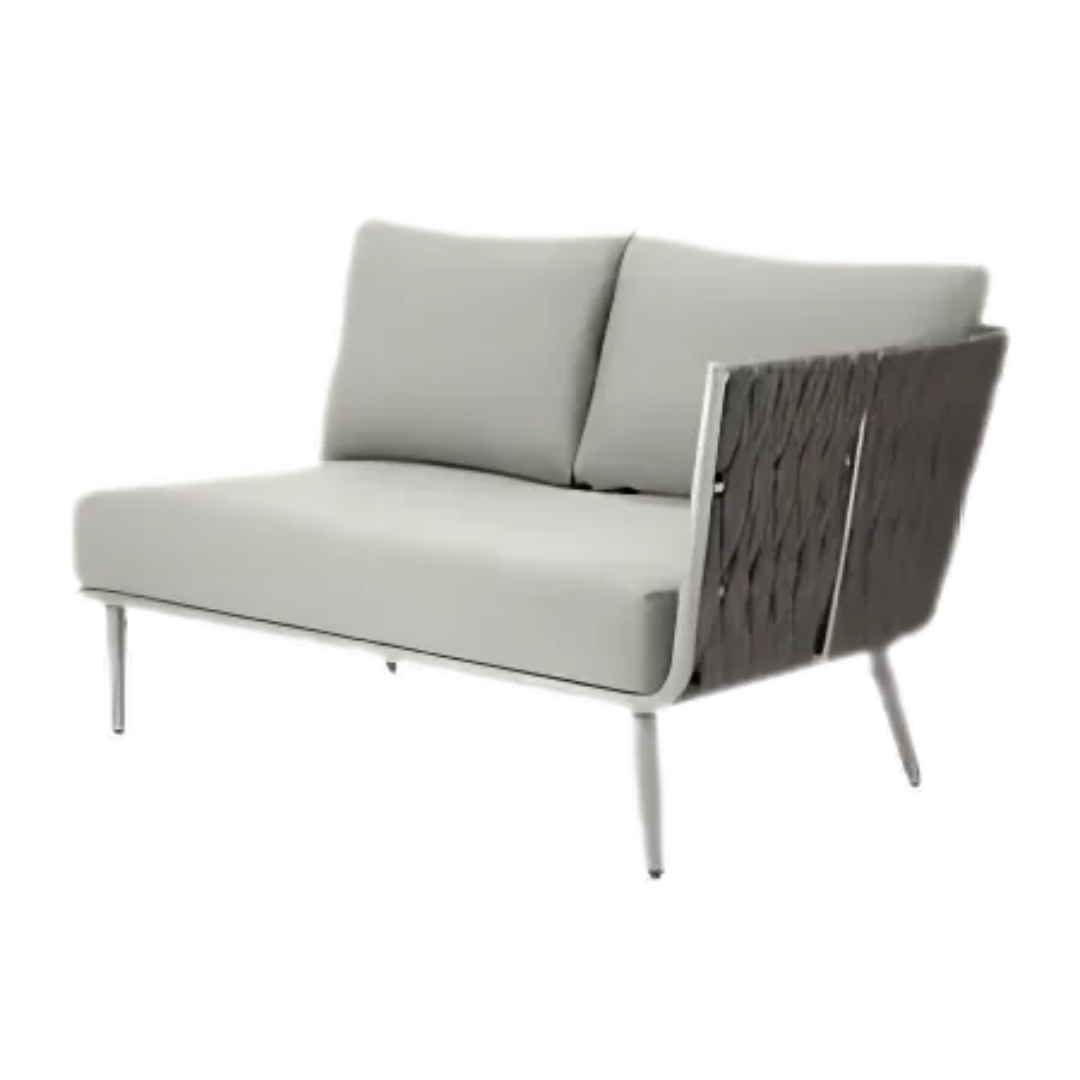 Aria Right Arm Loveseat - Gray