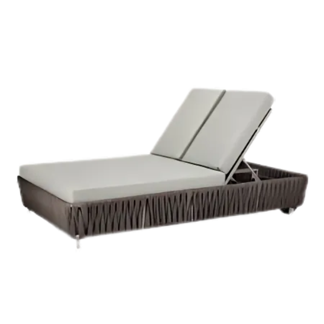 Aria Double Chaise - Gray