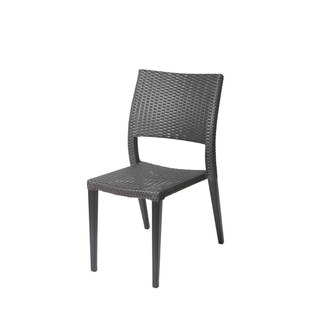 Chloe Wicker Dining Side Armless Chair