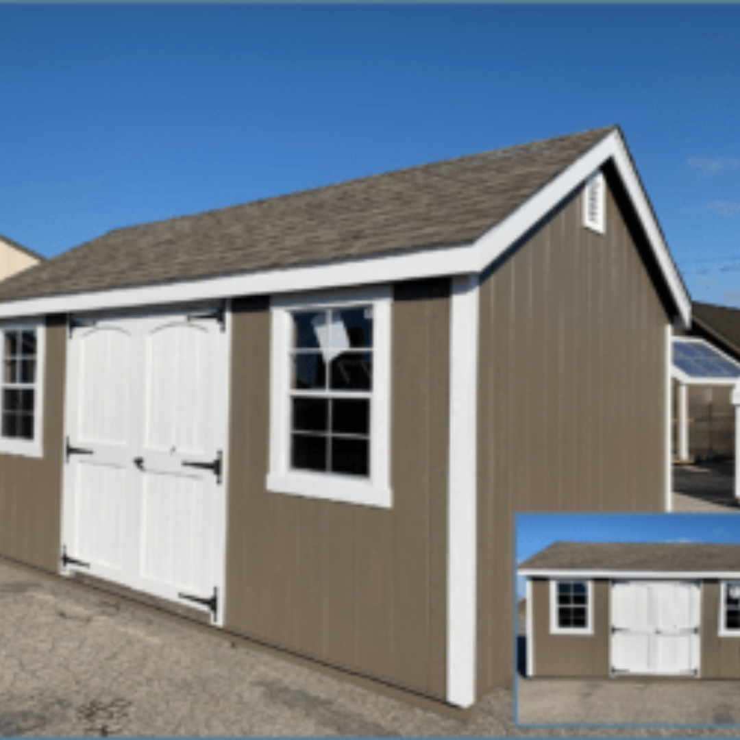 New England Shed  10×16  A-Frame  SmartSide Siding