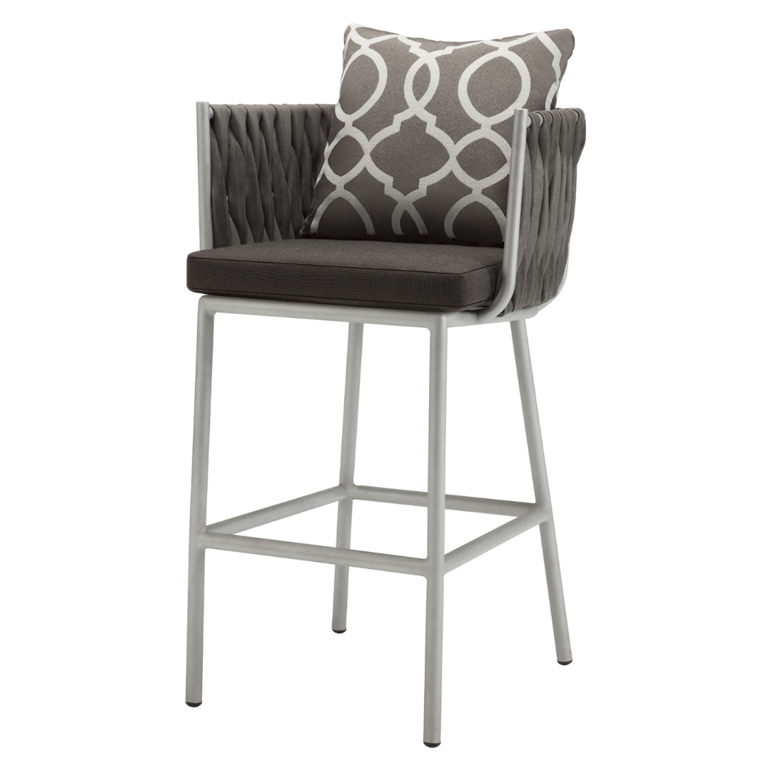 Aria Bar Arm Chair - Gray