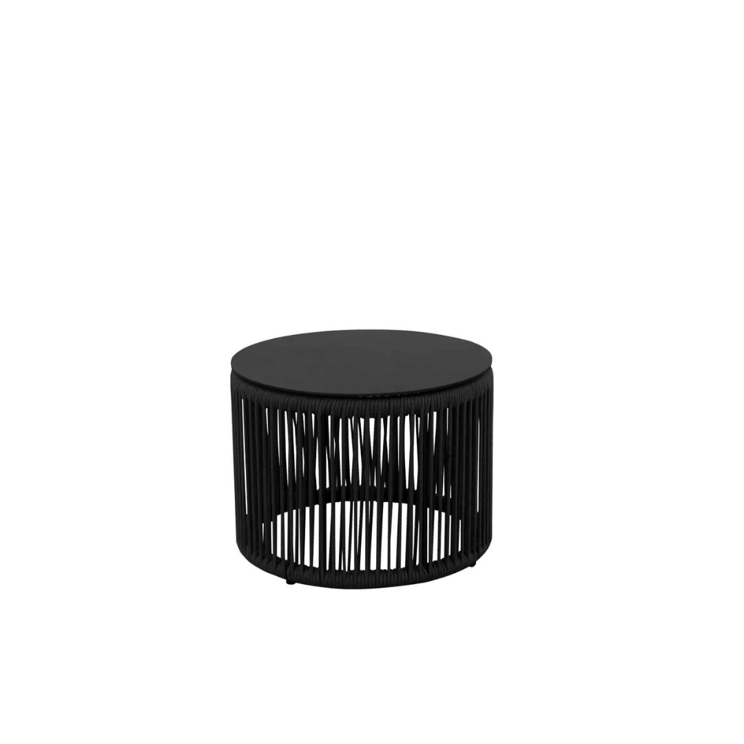 Skye Side Table (Round) - Black Rope