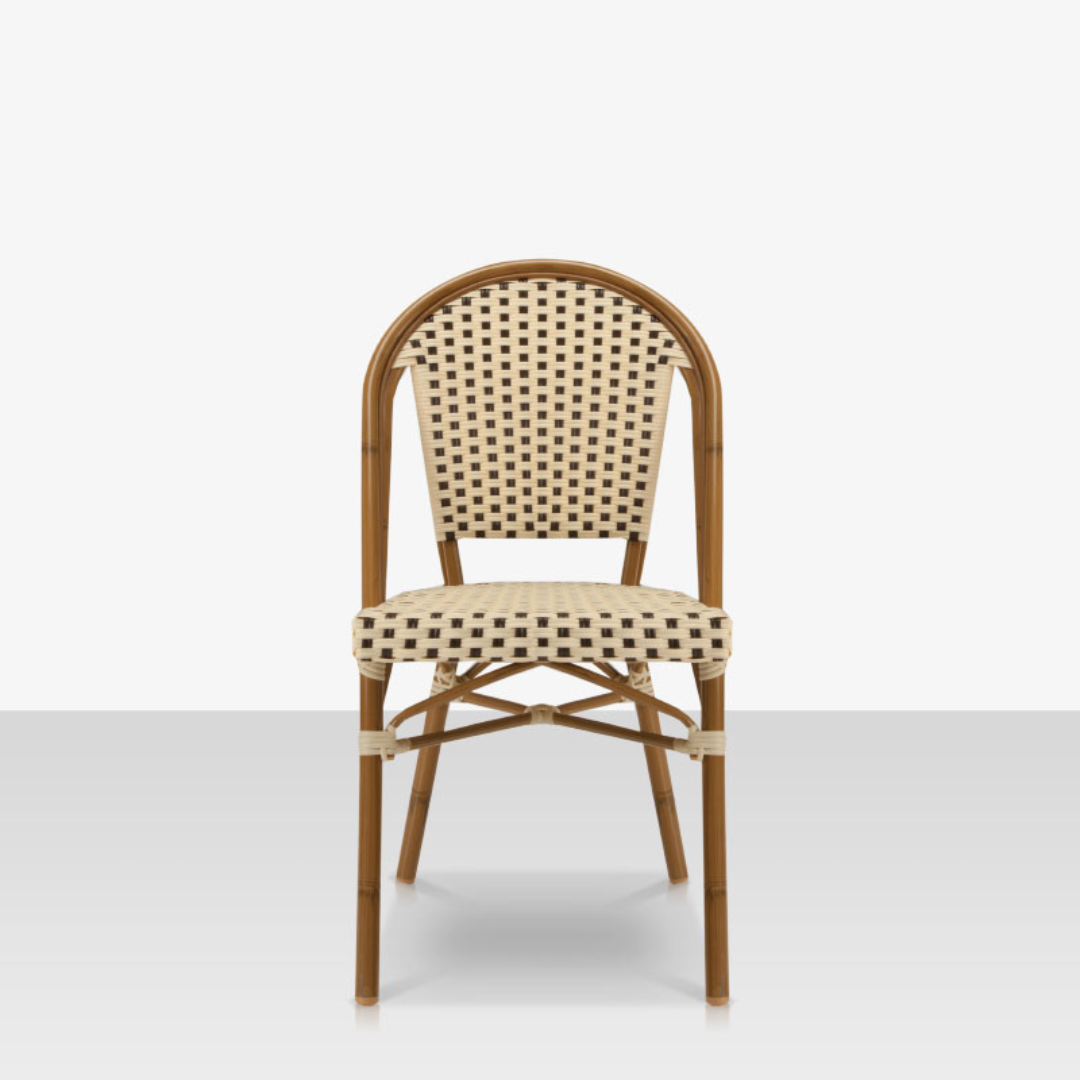 Paris Dining Side Chair - Cream and White