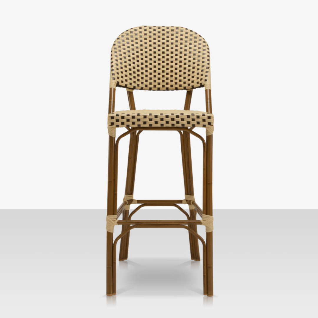 Paris Bar Side Chair - Cream and White