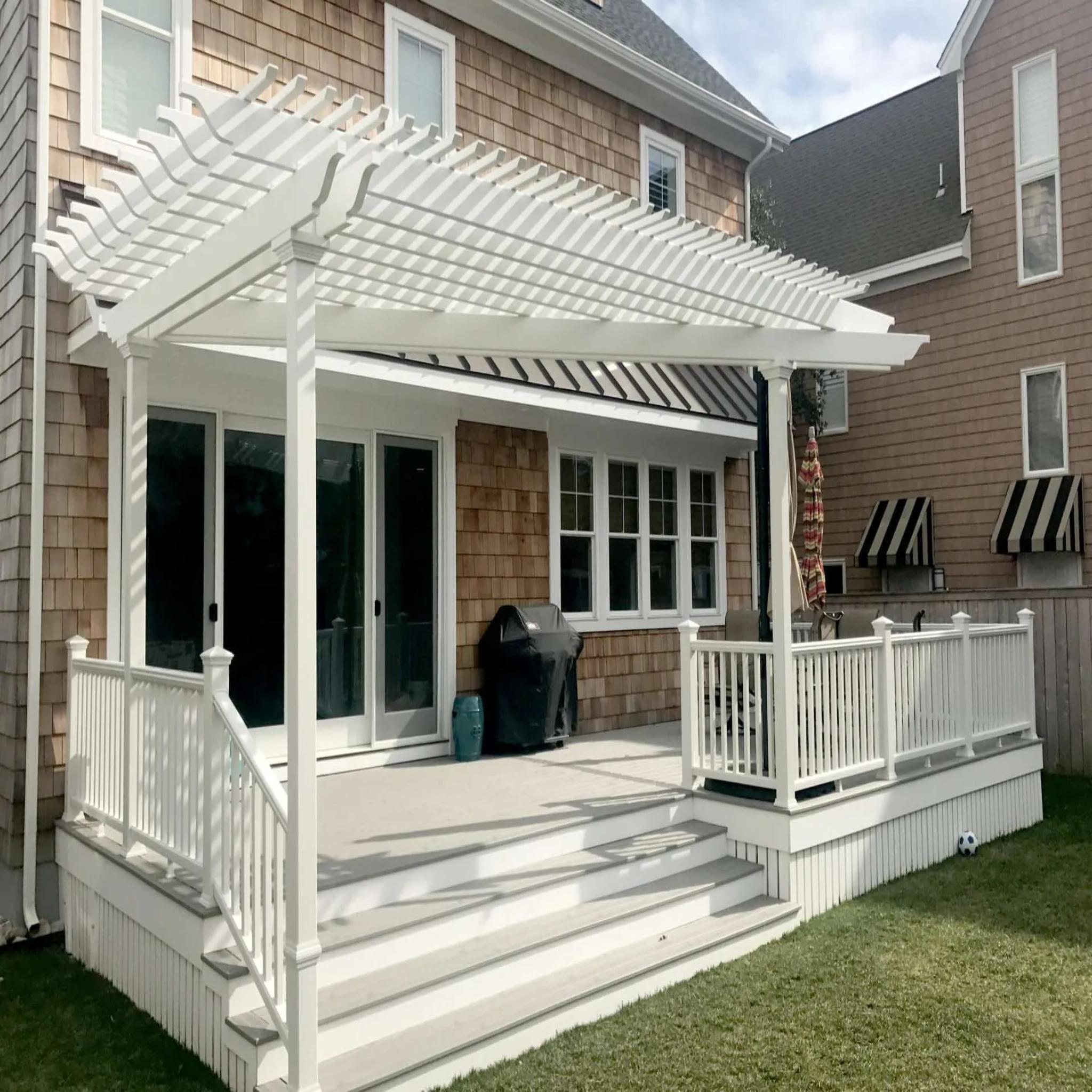 Tranquility Wall Mounted Fiberglass Pergola