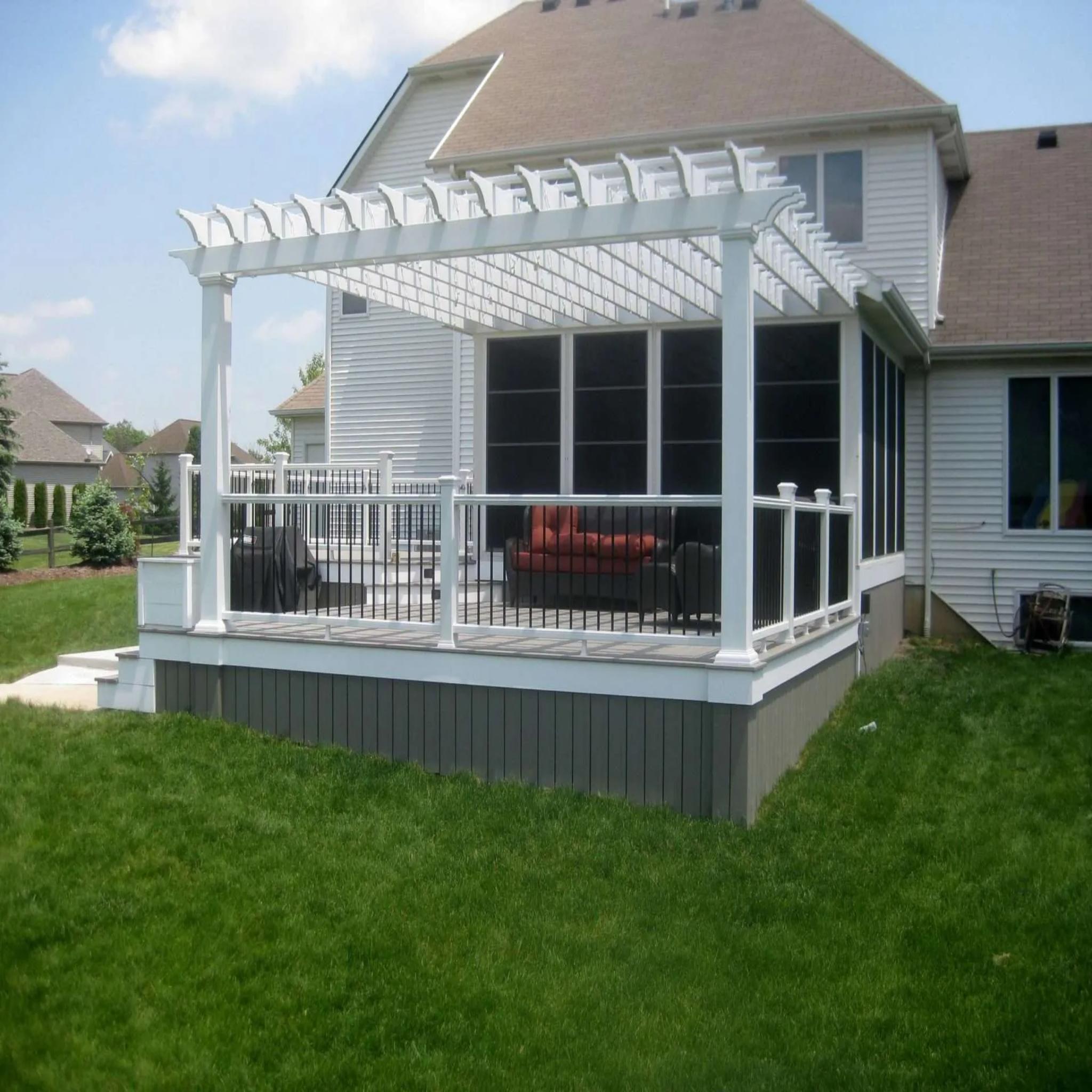 Tranquility Wall Mounted Fiberglass Pergola