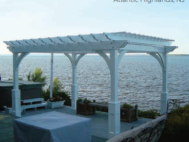 Elegant Freestanding Vinyl Pergola